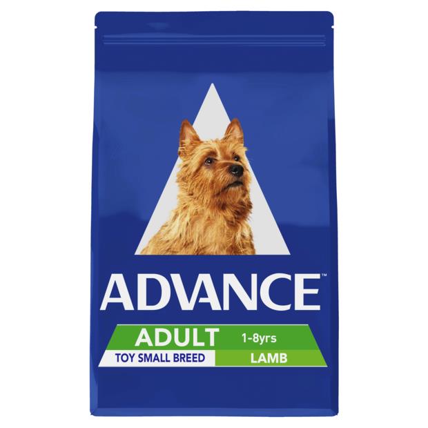 Advance Adult Toy Small Breed Dry Dog Food Lamb 8kg