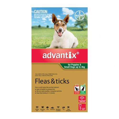Advantix Dog Small Green 3 Pack