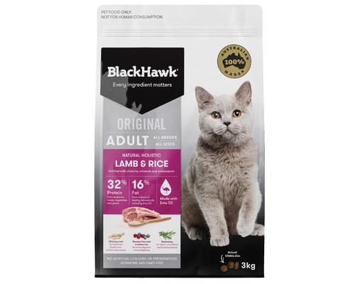 Black Hawk Cat Lamb And Rice 3kg