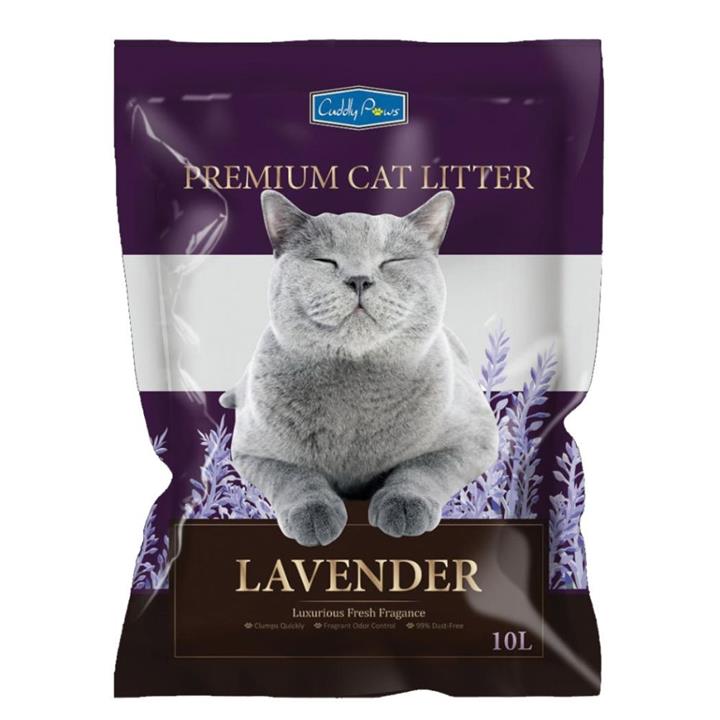 Cuddly Paws Bentonite Cat Litter Lavender 10L