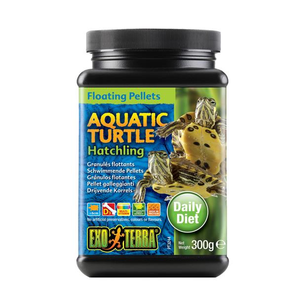 Exo Terra Aquatic Turtle Food Hatchling Floating Pellets 300gm