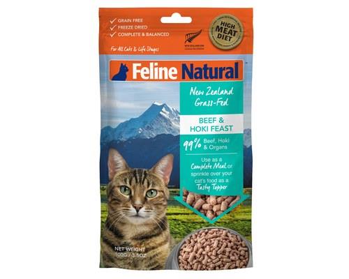 Feline Natural Beef & Hoki Cat Food 100g