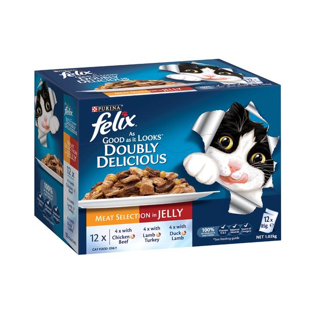 Felix As Good As It Look Doubly Delicious Meat Selection 12 X 85g