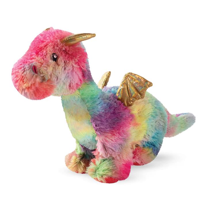 Fringe Studio Rainbow Dragon Plush Squeaker Dog Toy
