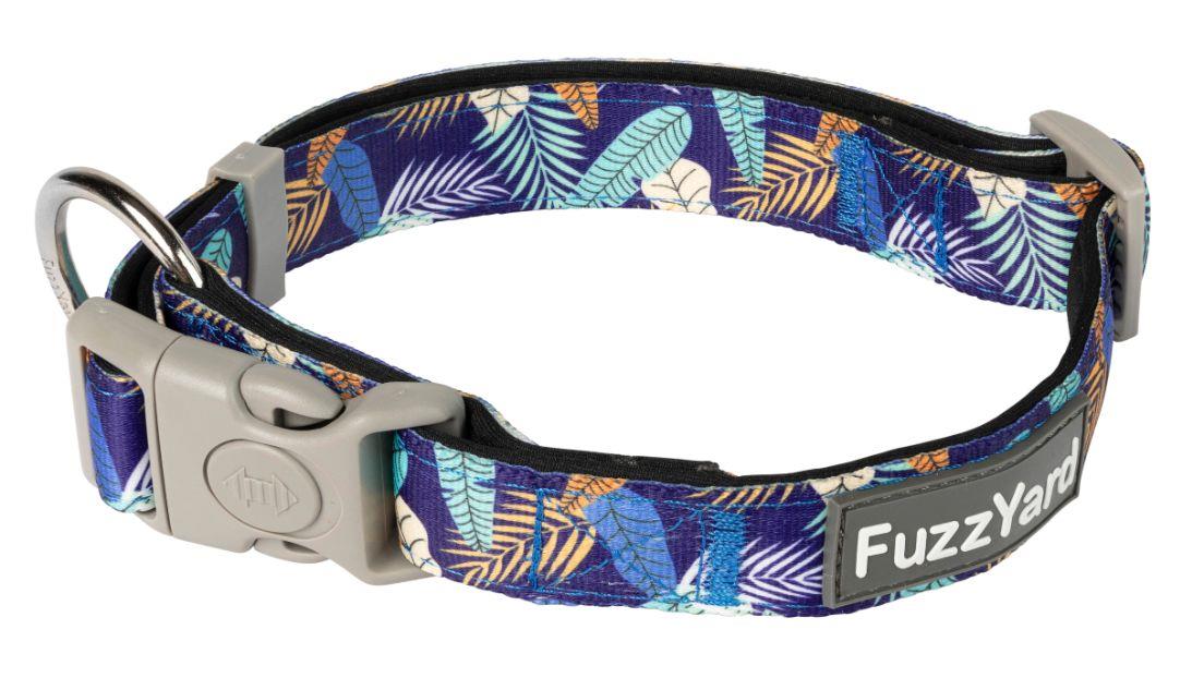FuzzYard Mahalo Blue Dog Collar Medium