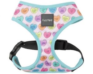 Fuzzyard Dog Harness Candy Hearts Medium