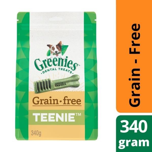 Greenies Grain Free Dental Chew Treats for Dogs - 340g Treat-Paks [Size: Teenie]