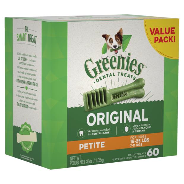 Greenies Original Petite Dog Dental Treats 60 Pieces 1kg