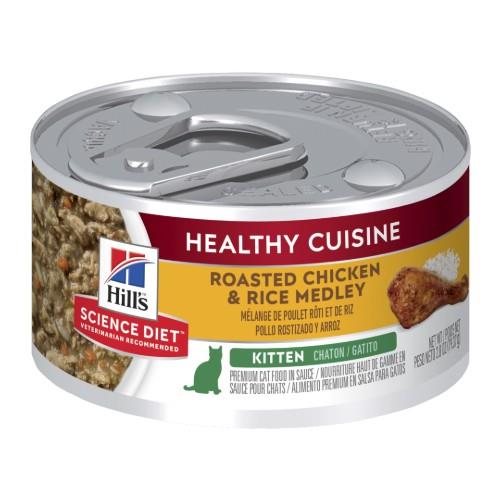 Hills Science Diet Kitten Roasted Chicken and Rice Medley 24x79g