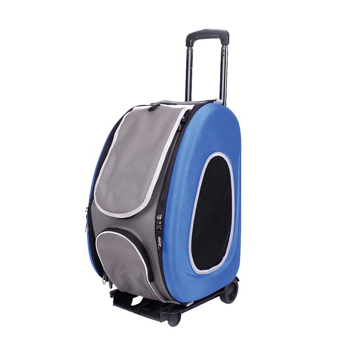 Ibiyaya Convertable Pet Carrier with Wheels - Royal Blue
