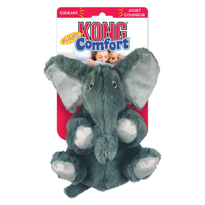 KONG Comfort Kiddos Securty Elephant Plush Dog Toy - Small