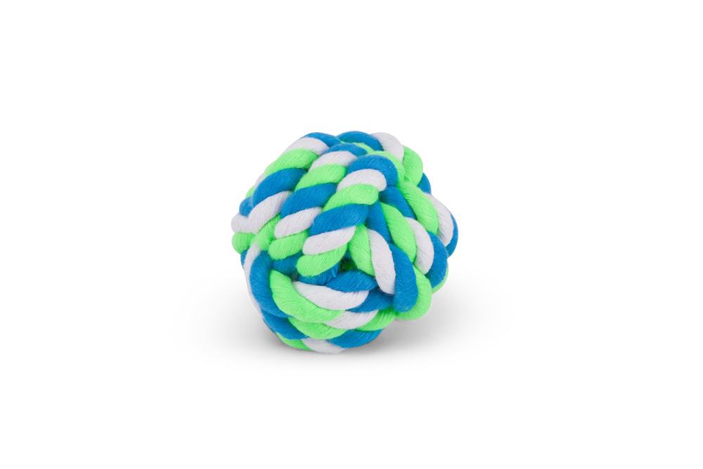 Kazoo Twisted Rope Knot Ball Dog Toy Medium