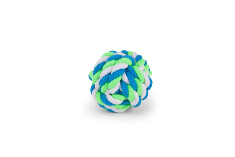 Kazoo Twisted Rope Knot Ball Dog Toy Small
