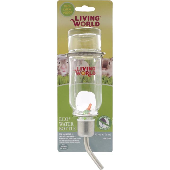 Living World Small Animal Glass Eco Drink Bottle Small