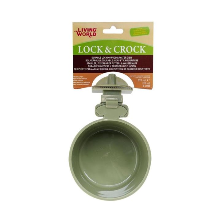 Living World Small Animal Lock Lock & Crock Dish 591ml