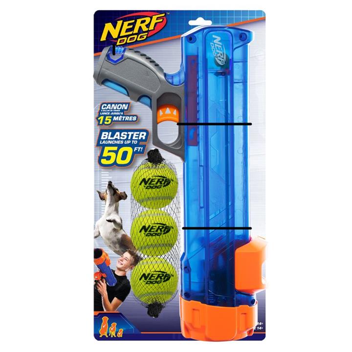 Nerf Blaster & Tennis Ball Set Dog Toy 40cm