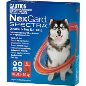 Nexgard Spectra 30.1-60kg 6 Pack (red)