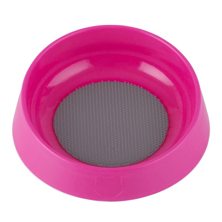 Oh Bowl Slow Food Tongue Cleaning Hairball Control Cat Food Bowl - Pink