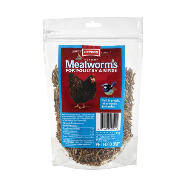 Peters Dried Mealworms 100g