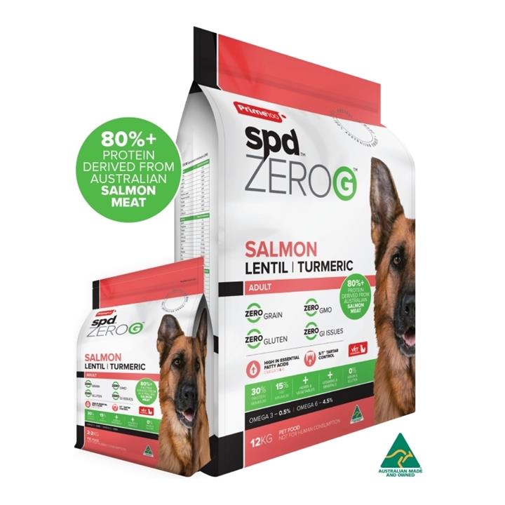 Prime100 SPD Zero-G Salmon Lentil & Tumeric Dry Dog Food 2.2kg