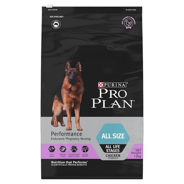 Pro Plan Performance All Size All Life Stages Dry Dog Food 12kg