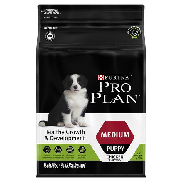 Pro Plan Puppy Healthy Growth Development Medium Breed Chicken Dry Dog Food 15kg