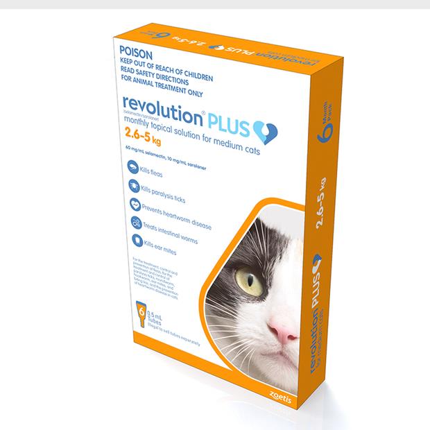 Revolution Cat Plus Orange 3 Pack