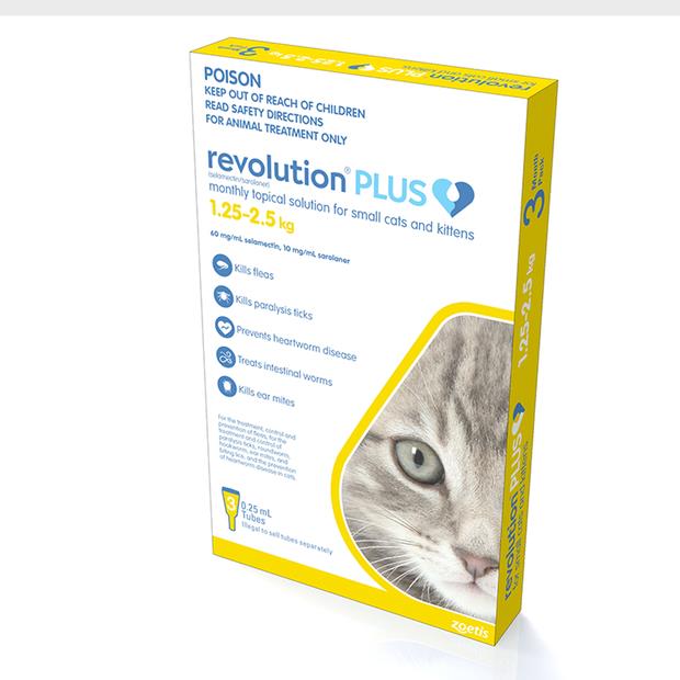 Revolution Cat Plus Yellow 3 Pack
