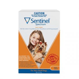 Sentinel Spectrum Chews Very Small Brown 3 Pack
