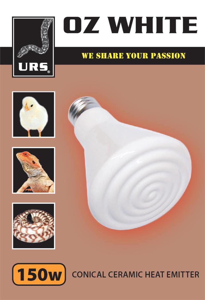 URS Oz White Ceramic globe 150w