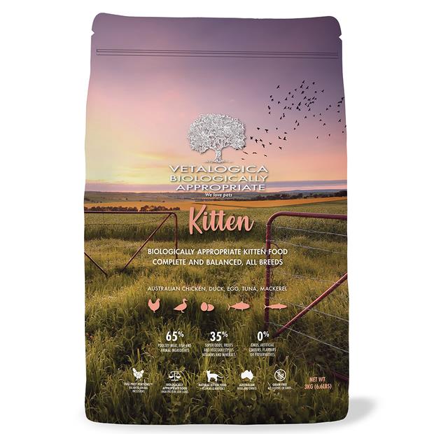 Vetalogica Biologically Appropriate Kitten Dry Cat Food 2 X 3kg