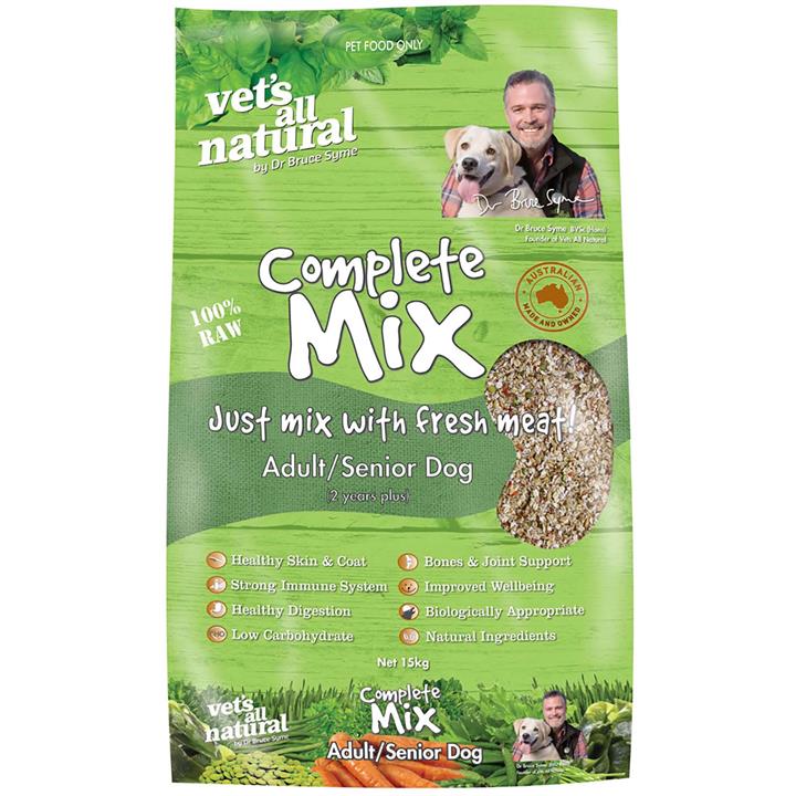 Vets All Natural Complete Mix Muesli for Fresh Meat for Adult and Senior Dogs - 15kg