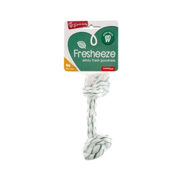 Yours Droolly Fresheeze Dental Mint Dog Rope Small