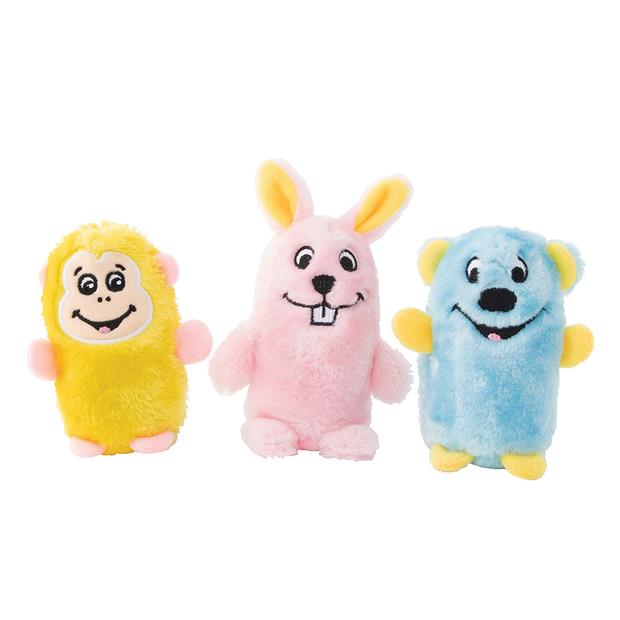 Zippypaws Squeakie Buddies Bear Bunny And Monkey 3 Pack