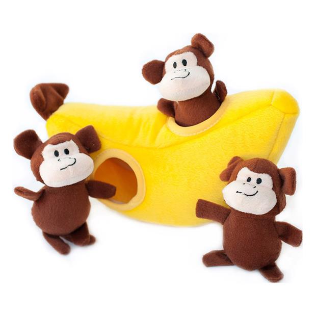 Zippypaws Zippy Burrow Monkey N Banana Each