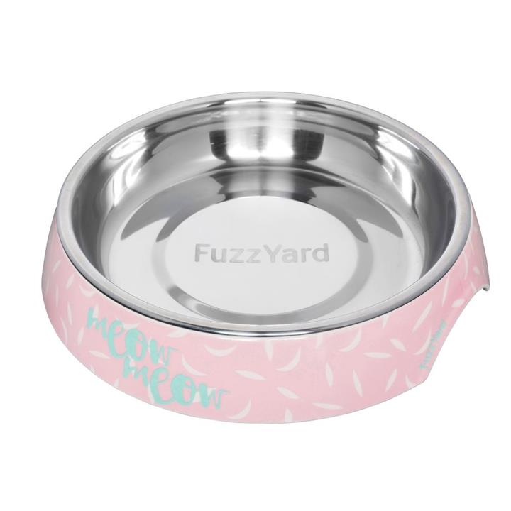 FuzzYard Cat Bowl Featherstorm Pink & Teal