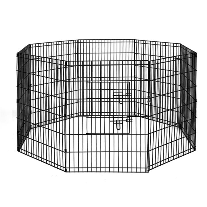 8 Panel Pet Dog Budget Playpen Puppy Exercise Cage Enclosure Play Pen Fence - Size 36