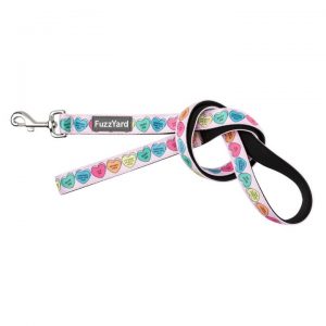 FuzzYard Dog Lead Candy Hearts Large