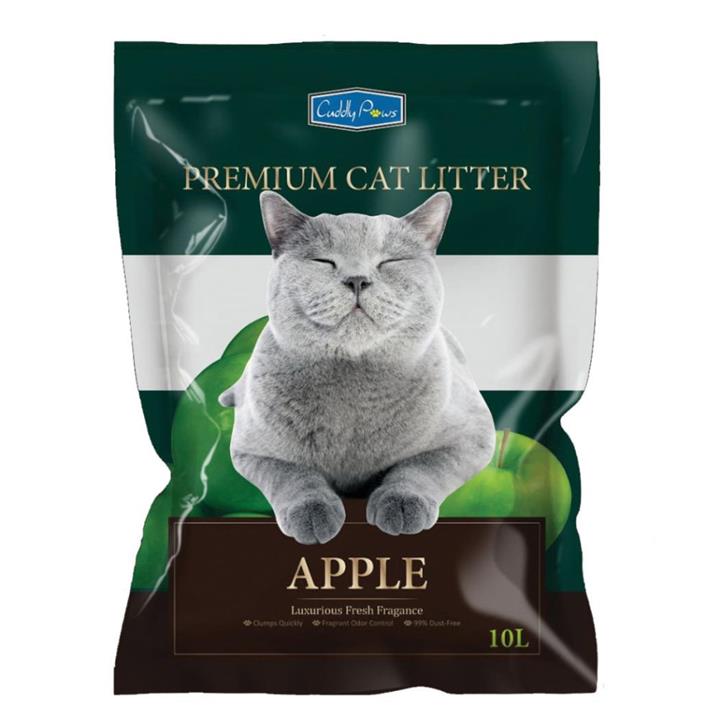 Cuddly Paws Bentonite Cat Litter Apple 10L