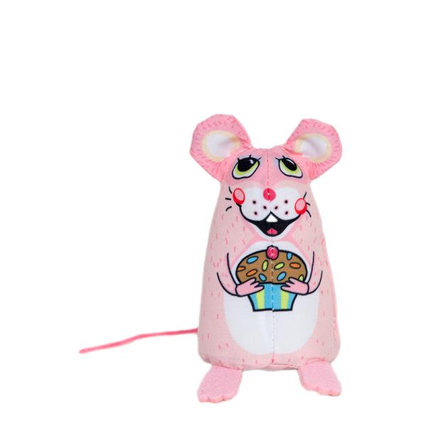 Fuzzu Cat Sweet Baby Mice Cupcake Mouse Toy Each