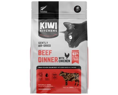 Kiwi Kitchens Cat Air Dried Dinners Beef And Chicken 200g