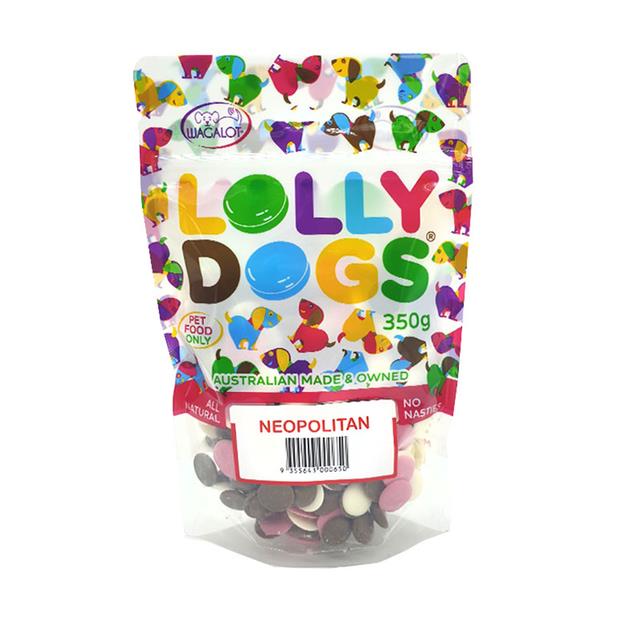 Lolly Dogs Carob Vanilla And Strawberry 350g