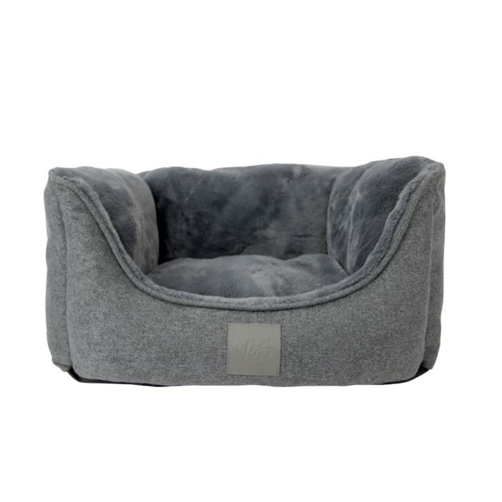 T & S Sorrento Lux Grey Dog Bed Small