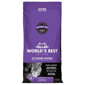 World's Best Multi Cat Lavender Scent Clumping Cat Litter 12.7kg