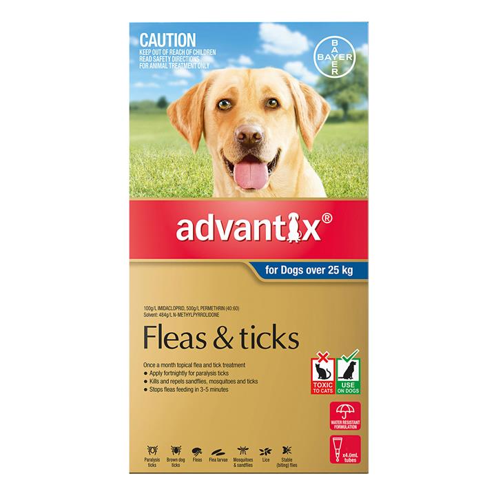 Advantix For Extra Large Dogs Over 25kg (Blue) 9 Pack