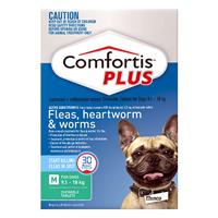 Comfortis Plus For Medium Dogs 9.1-18kg (Green) 12 Chews