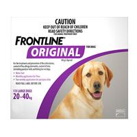 Frontline Original For Large Dogs 20-40 Kg (Purple) 4 Pipettes