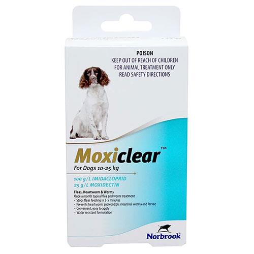 Moxiclear For Medium Dogs 10-25 Kg (Teal) 6 Pack