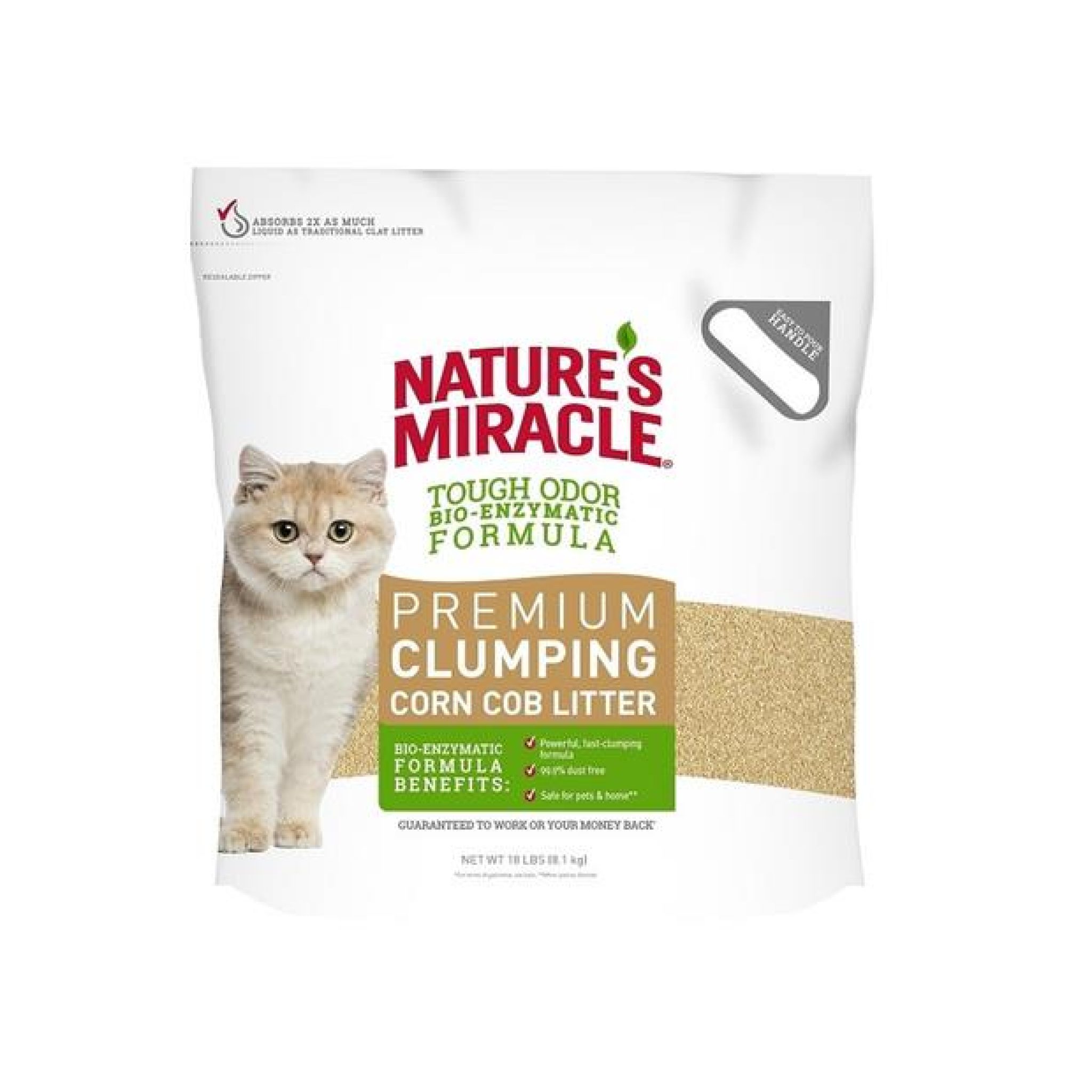 Buy Natures Miracle Premium Clumping Corn Cob Cat Litter 4.5kg for 24.99