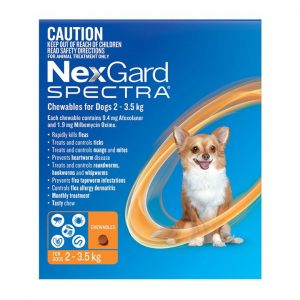 Nexgard Spectra Very Small Dogs (2-3.5kg) Orange 6 Pack